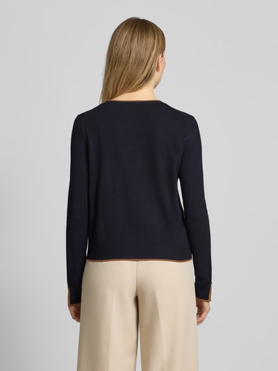 Mango Strickjacke aus Viskose-Mix Modell 'LUCCAPK' Marine 5