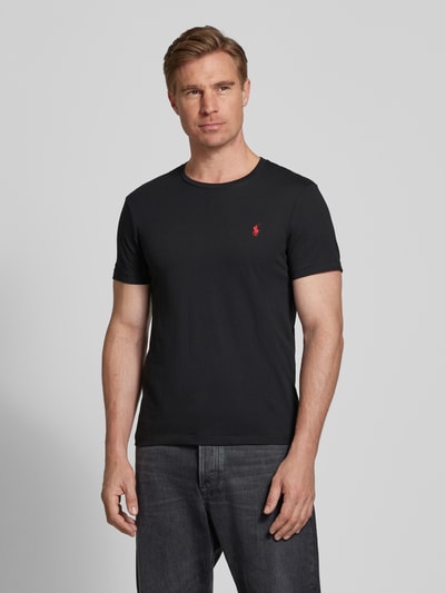 Polo Ralph Lauren Slim Fit T-Shirt mit Logo-Stitching Black 4