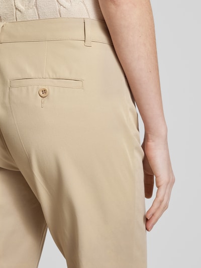 Raffaello Rossi Regular Fit Stoffhose mit verkürztem Schnitt Hellbraun 3