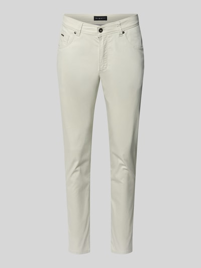 Productfoto, Regular Fit broek met steekzakken model 'CORDOBA' van bugatti, mix van katoen en elastaan, heren, beige kleur
