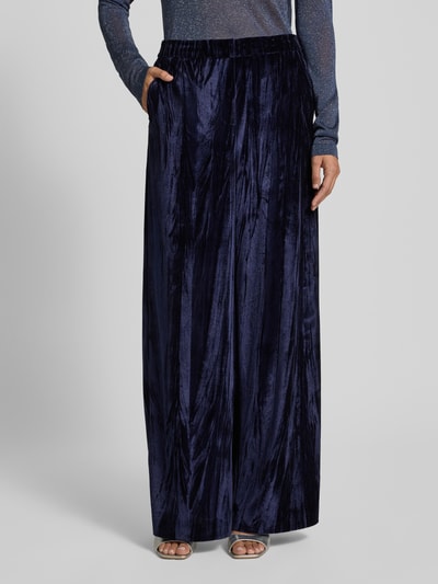 Christian Berg Cocktail Stoffen broek met elastische band Donkerblauw gemêleerd - 4