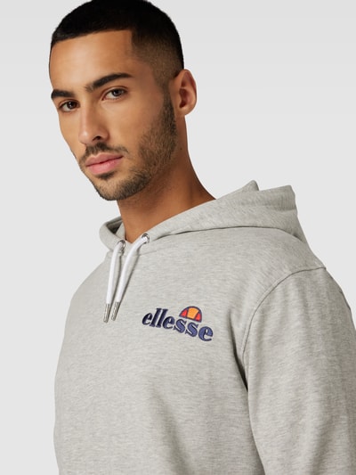 Ellesse Hoodie met labelstitching, model 'PRIMERO' Lichtgrijs - 3