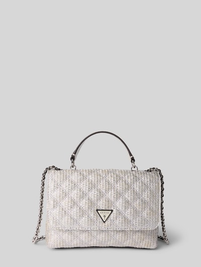 Guess Umhängetasche mit Strukturmuster Modell 'GIULLY' Silber 2