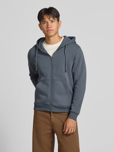 JACK & JONES Regular Fit Sweatjacke aus Baumwoll-Mix Modell 'BRADLEY' Blau 4