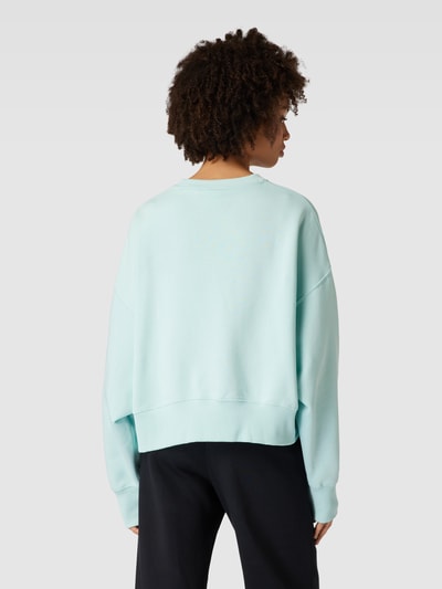 Nike Cropped Sweatshirt mit Label-Stitching Mint 5