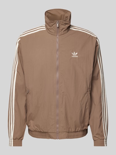 adidas Originals Trainingsjack met labelstitching Donkerbruin - 1