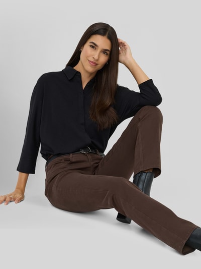 Brax Regular Fit Gerade Hose aus Lyocell-Mix mit Modal-Baumwoll-Anteil Modell 'MARY' Dunkelbraun 3