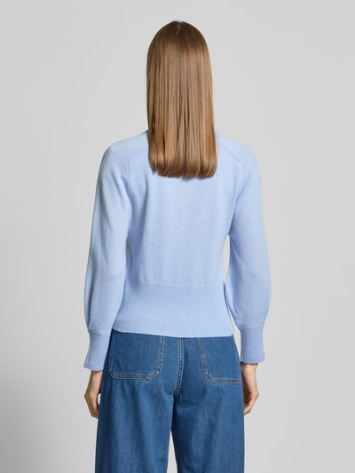 Marella Strickpullover mit gerippten Abschlüssen Modell 'CHELA' Hellblau 5