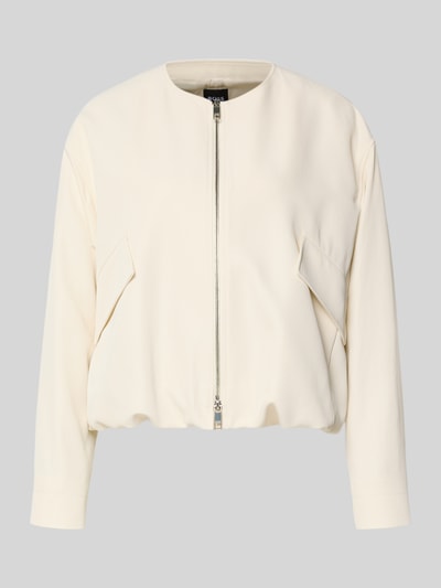 Produktfoto, Boxy Fit Kurzblazer mit Zweiwege-Reißverschluss Modell 'JAJILA' von BOSS, efekt: jednolity kolor, splot twill, ozdobne kieszenie