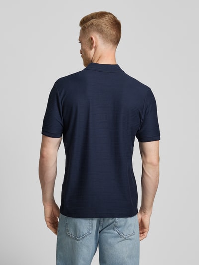 Lerros Poloshirt mit Label-Patch Marine 5