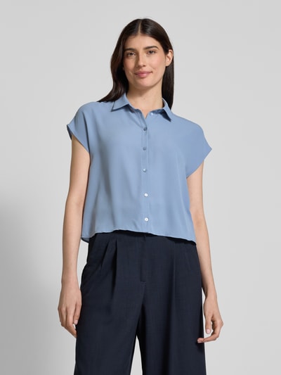 Jake*s Collection Regular Fit Bluse mit Kappärmeln Blau 4