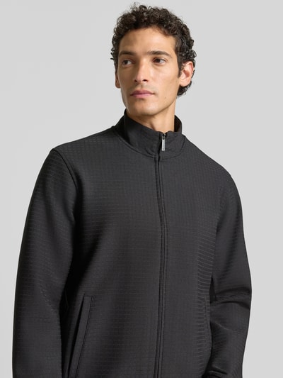 Emporio Armani Sweatjacke mit Stehkragen und Zweiwege-Reißverschluss Black 3