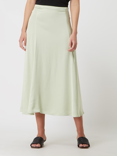 Esprit Collection Midirok van satijn  Lichtgroen - 4