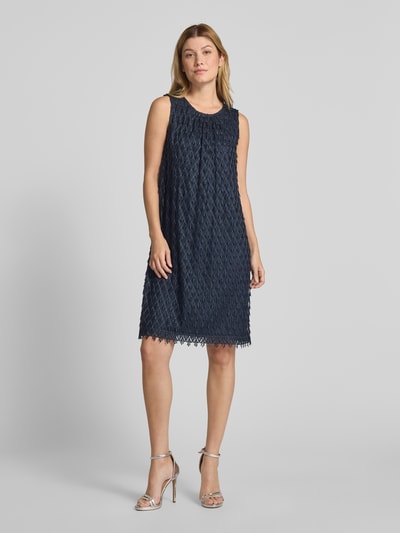 Vera Mont Sukienka koktajlowa o długości do kolan z aplikacjami na całej powierzchni Ciemnoniebieski 1