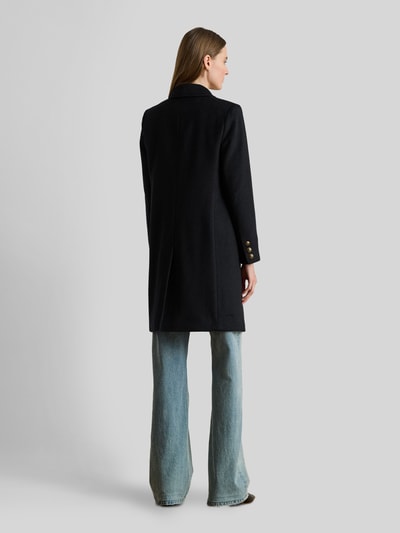 Lauren Ralph Lauren Regular fit lange jas van mix van wol en kasjmier Zwart - 5