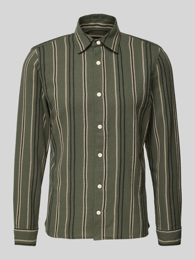 MCNEAL Tailored Fit Freizeithemd mit Kentkragen Khaki 2