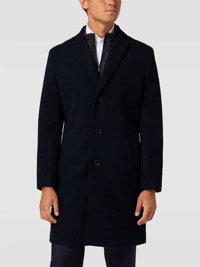 Christian Berg Men Jas met reverskraag Marineblauw - 4
