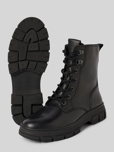 Marc O'Polo Schnürstiefel aus echtem Leder Black 4