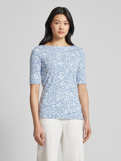 Lauren Ralph Lauren T-Shirt mit floralem Allover-Print Modell 'JUDY' Bleu 4