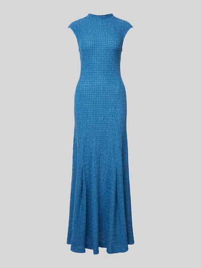 Ivy Oak Maxi-jurk met opstaande kraag, model 'MARCELLA' Oceaanblauw - 2