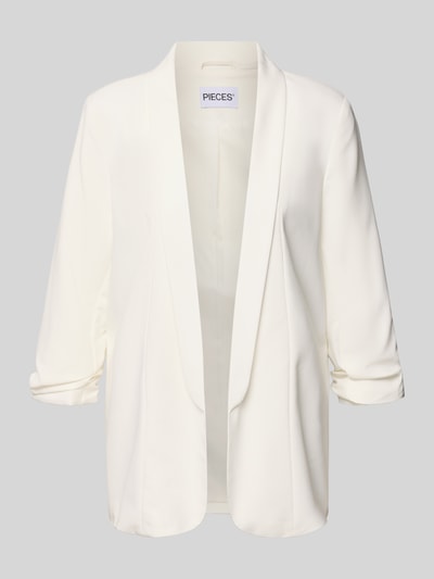 Produktfoto, Regular Fit Longblazer mit Viskose-Anteil Model 'BOSELLA' von Pieces, efekt: jednolity kolor, tkana faktura, rękaw o dł. 3/4
