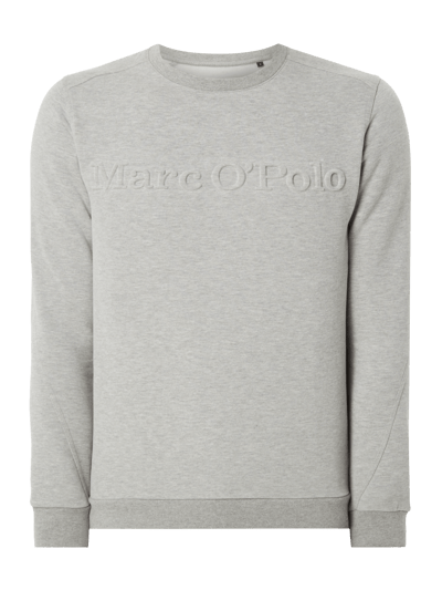 Marc O'Polo Sweatshirt mit Logo-Steppung Mittelgrau 2