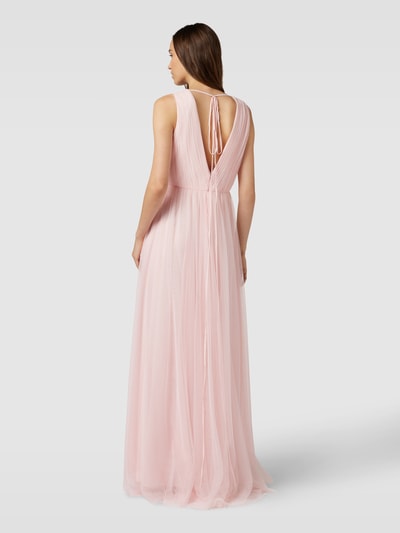 Vera Wang Bride Avondjurk met diepe V-hals, model 'VIAS' Rosé - 5