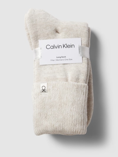 CK Calvin Klein Socken mit Label-Stitching Beige 3