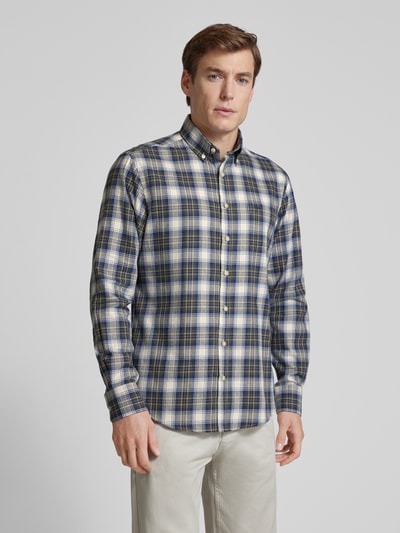 Fynch-Hatton Vrijetijdsoverhemd met knoopsluiting Olijfgroen - 4