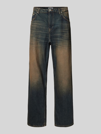 REVIEW Jeans mit 5-Pocket-Design Dunkelblau 2