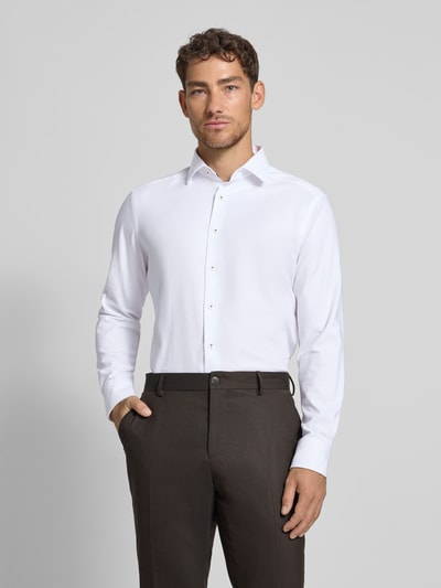 OLYMP Modern Fit Business-Hemd mit Kentkragen Modell 'Global' Weiss 4