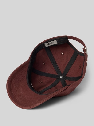 Drykorn Basecap mit Statement-Stitching Modell 'Jesper' Bordeaux 2
