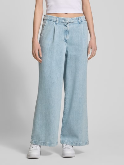 Marc O'Polo Denim Wide Leg Jeans mit Bundfalten Jeansblau 4