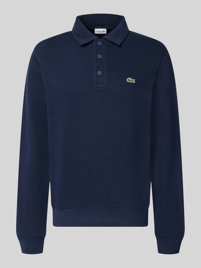 Lacoste Regular Fit Sweatshirt aus reiner Baumwolle Marine 1