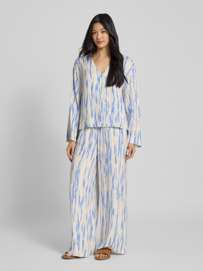 Selected Femme High Waist Hose mit elastischem Bund Modell 'BAELA' Offwhite 1