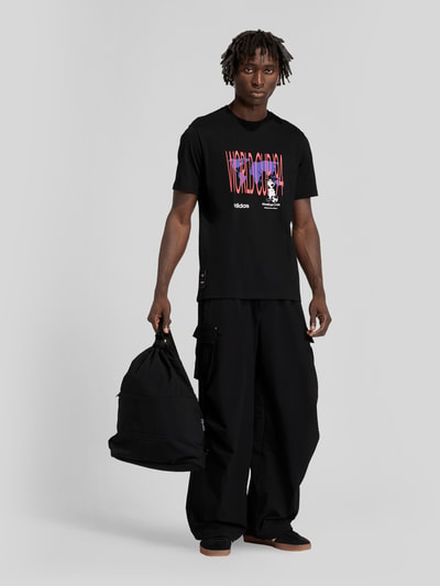 adidas Originals Regular Fit T-Shirt aus reiner Baumwolle Black 1