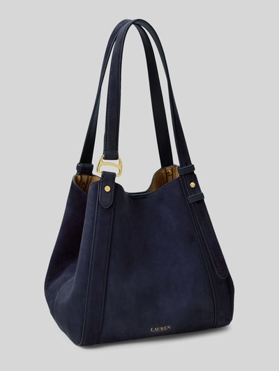 Lauren Ralph Lauren Henkeltasche aus echtem Schafsleder Modell 'TASHA' Dunkelblau 3