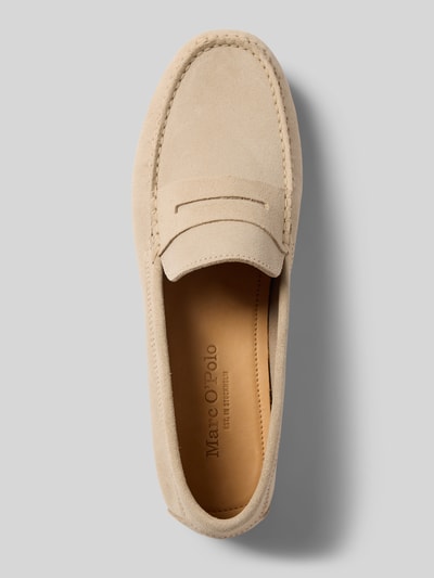 Marc O'Polo Slipper aus echtem Rindsleder Sand 3