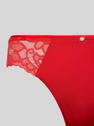 BOSS String met kant, model 'THONG_BLOSSOM' Rood - 2