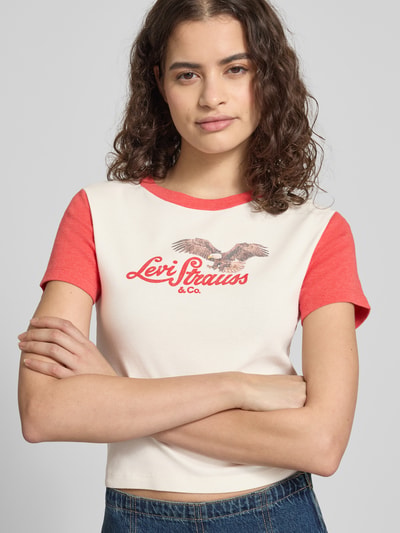 Levi's® T-shirt o kroju slim fit z czystej bawełny Biały 3