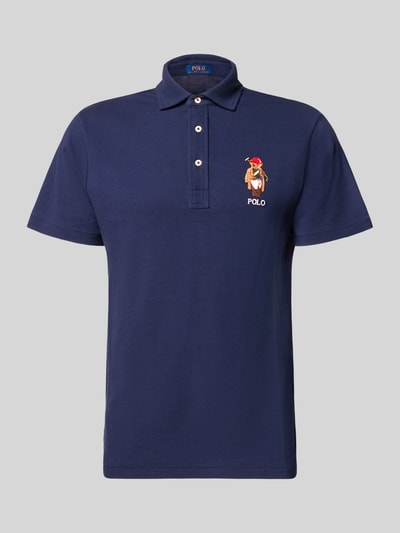 Polo Ralph Lauren Koszulka polo Regular Fit z czystej bawełny Granatowy 2