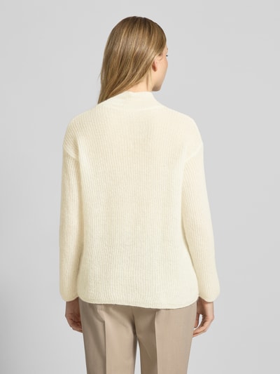 MM Comfort fit gebreide pullover met wol, model 'TENNA' Offwhite - 5