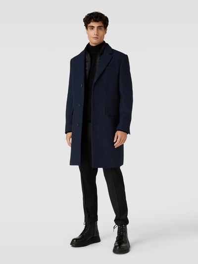 SELECTED HOMME Mantel im Double-Layer-Look Modell 'JOSEPH' Dunkelblau 1