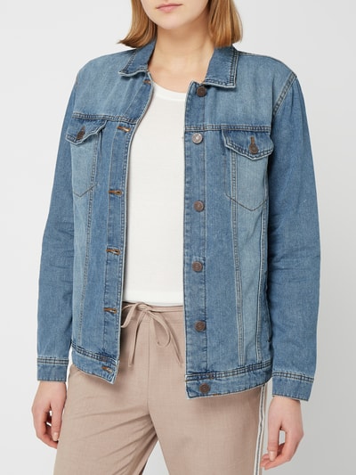 Noisy May Jeansjacke mit überschnittenen Schultern  Jeansblau 4