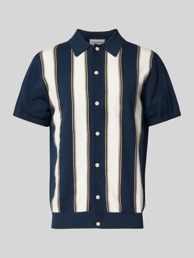 Lindbergh Freizeithemd mit Polokragen Blau 2