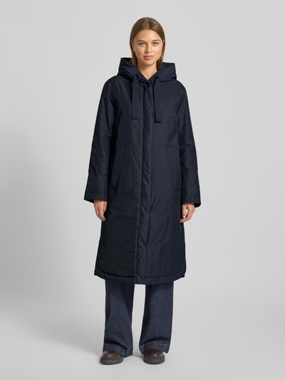 Marc O'Polo Regular Fit Parkamantel mit Kapuze Marine 4