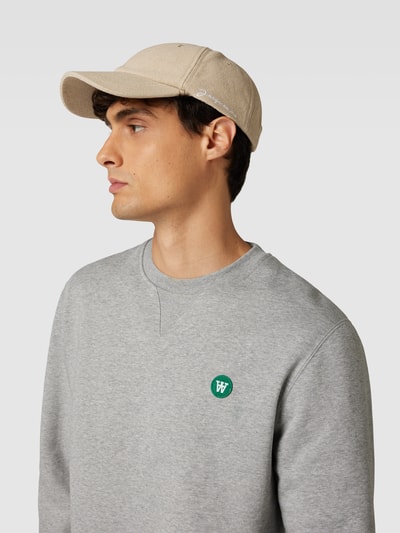 WOOD WOOD Sweatshirt mit Label-Detail Mittelgrau 3