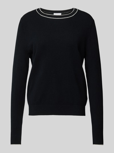 Jake*s Collection Kaschmirpullover mit Rundhalsausschnitt Black 2