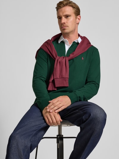 Polo Ralph Lauren Sweatshirt mit Label-Stitching Gruen 3
