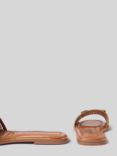 Tamaris Slippers met labeldetail Cognac - 2